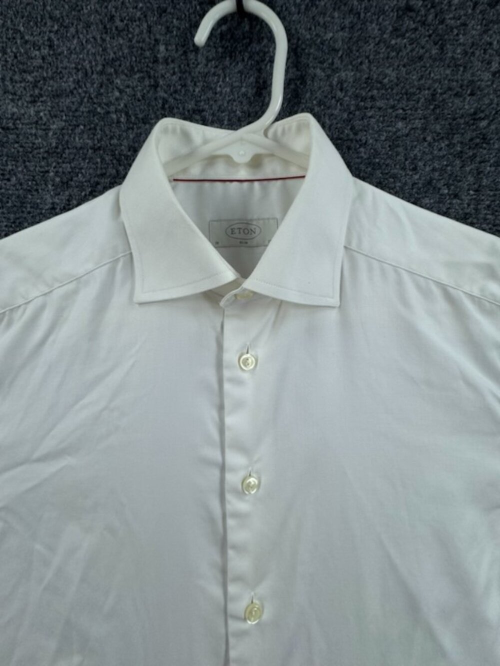 Eton Slim French Cuff White 15 Cotton Button Up Long Sleeve Office Shirt Premium